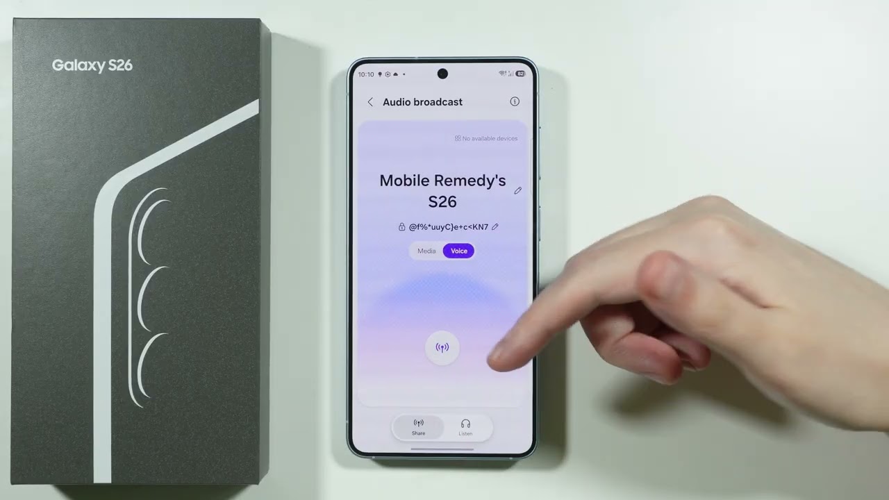 Samsung Galaxy S26: Как включить трансляцию звука
