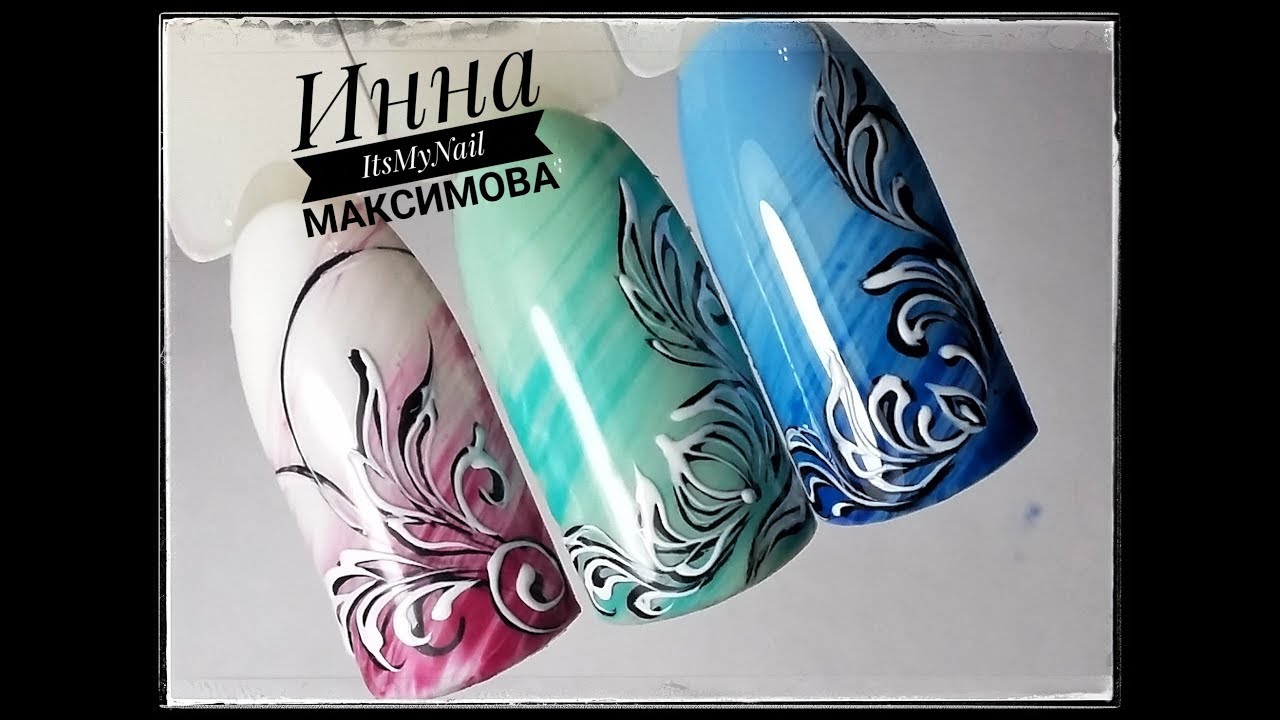 🌺 ПРОСТОЙ дизайн ногтей 🌺 ВЕНЗЕЛЯ на ногтях 🌺  Дизайн ногтей гель лаком 🌺