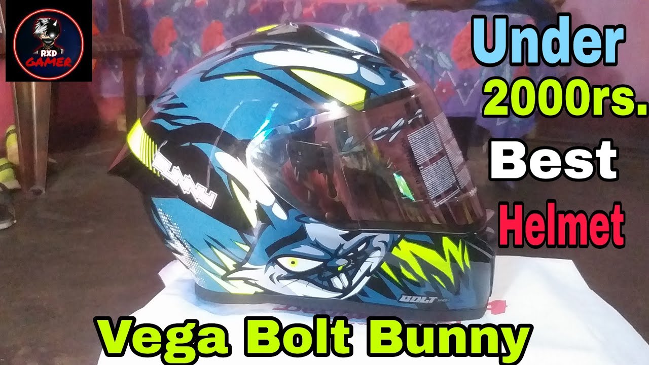 Vega Bolt Bunny Helmet Unboxing 🔥|| Review Under 2000rs. 