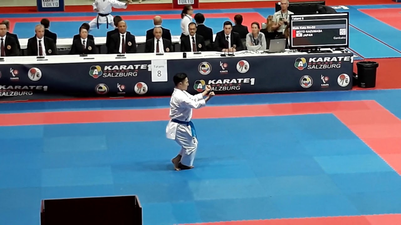 Moto Kazumasa kata Gankaku Karate1 series A Salzburg 2019
