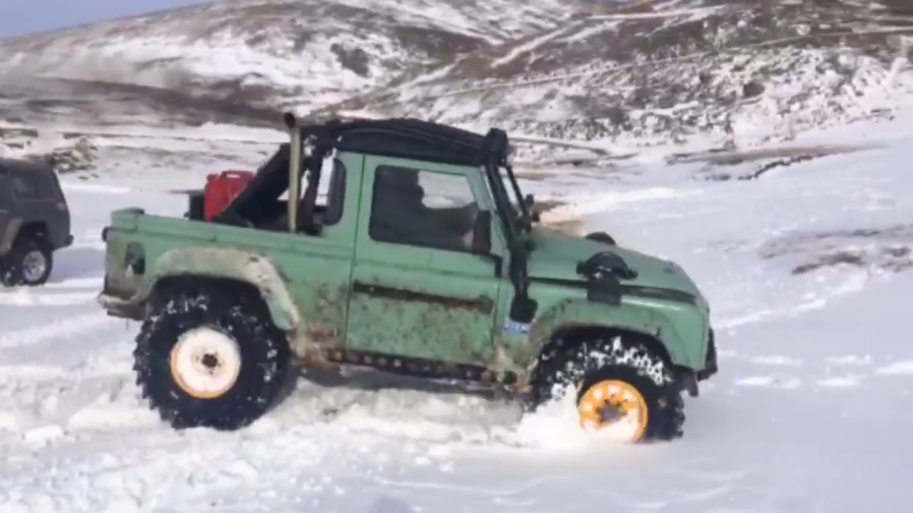400HP Sleeper!!! OM606 Swap | Land Rover Defender in Snow Action