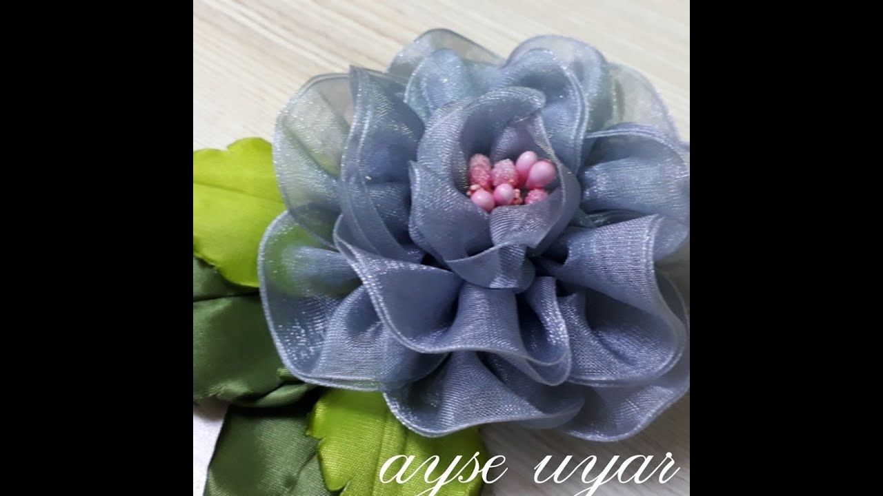 Havlu Ve Seccade Takımları İçin Organze Kurdeladan Gül Yapımı -Rose Making