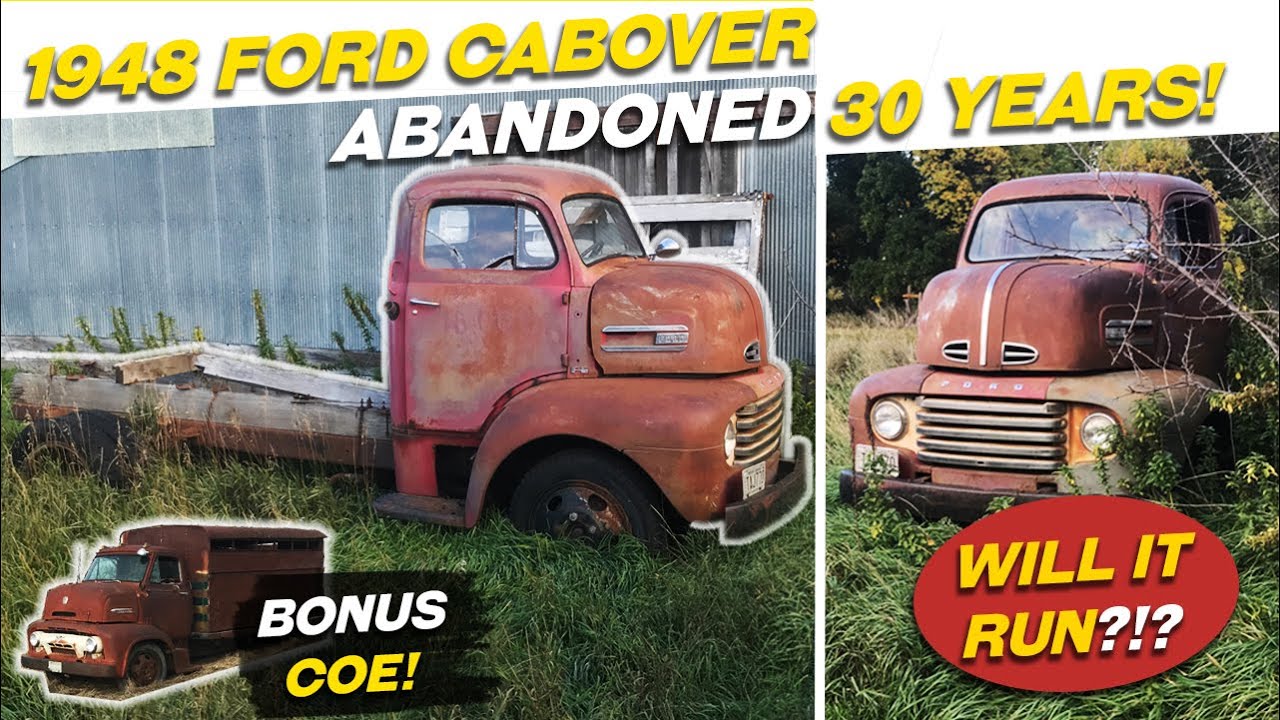 1948 Ford Cabover Farm truck! Abandoned for 40 years! Will it run?!? Bonus 