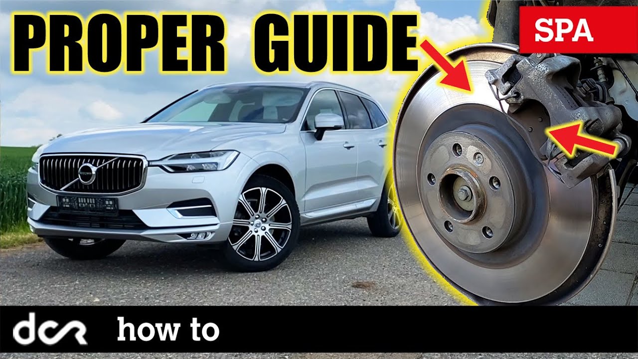 Volvo XC60 II (SPA) - How To Replace REAR Brakes / Brake Pad and Rotor Replacement