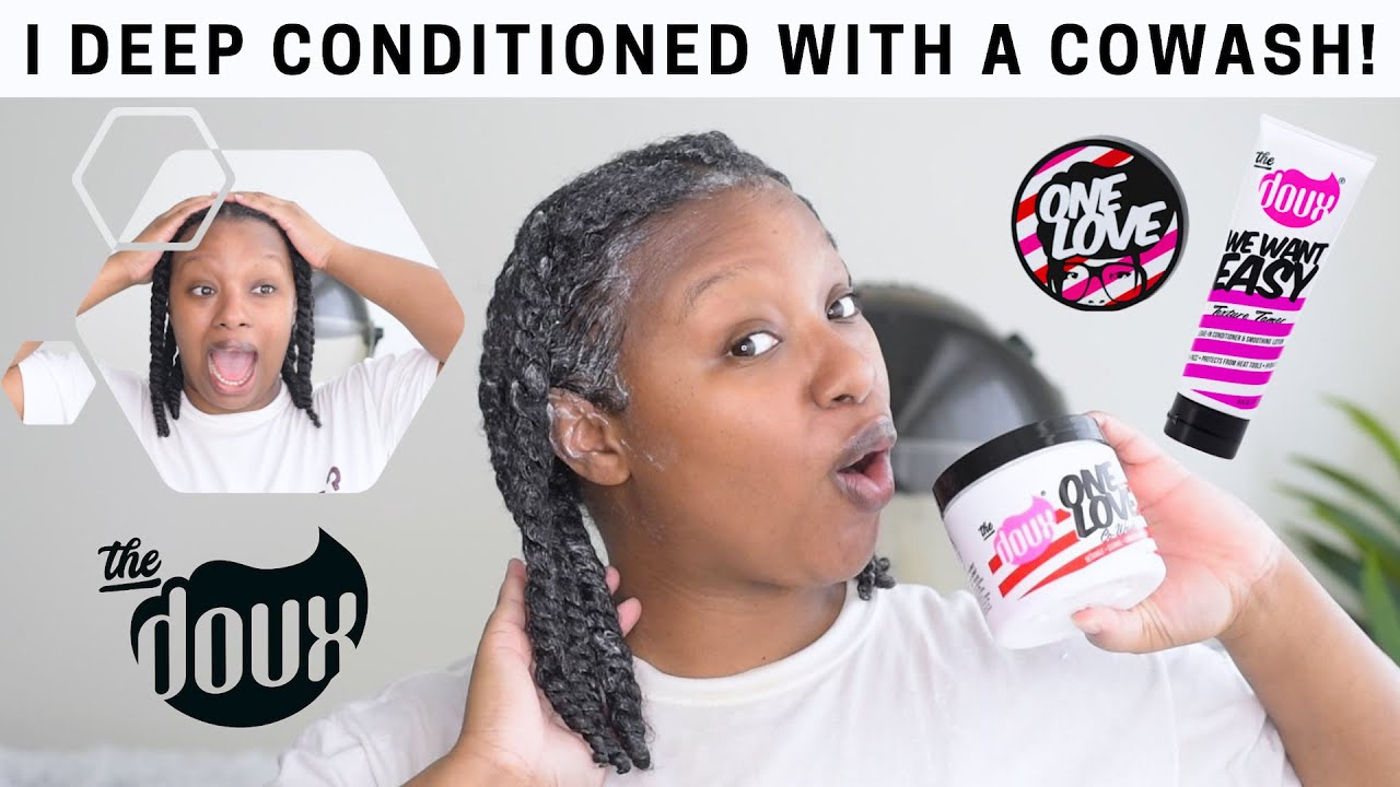 THE DOUX ONE LOVE COWASH + WE WANT EASY LEAVE IN REVIEW & DEMO // WASH DAY ROUTINE ON NATURAL HAIR