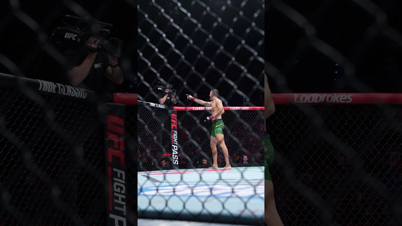 FIRST ROUND FINISH 🚨 #ufcperth