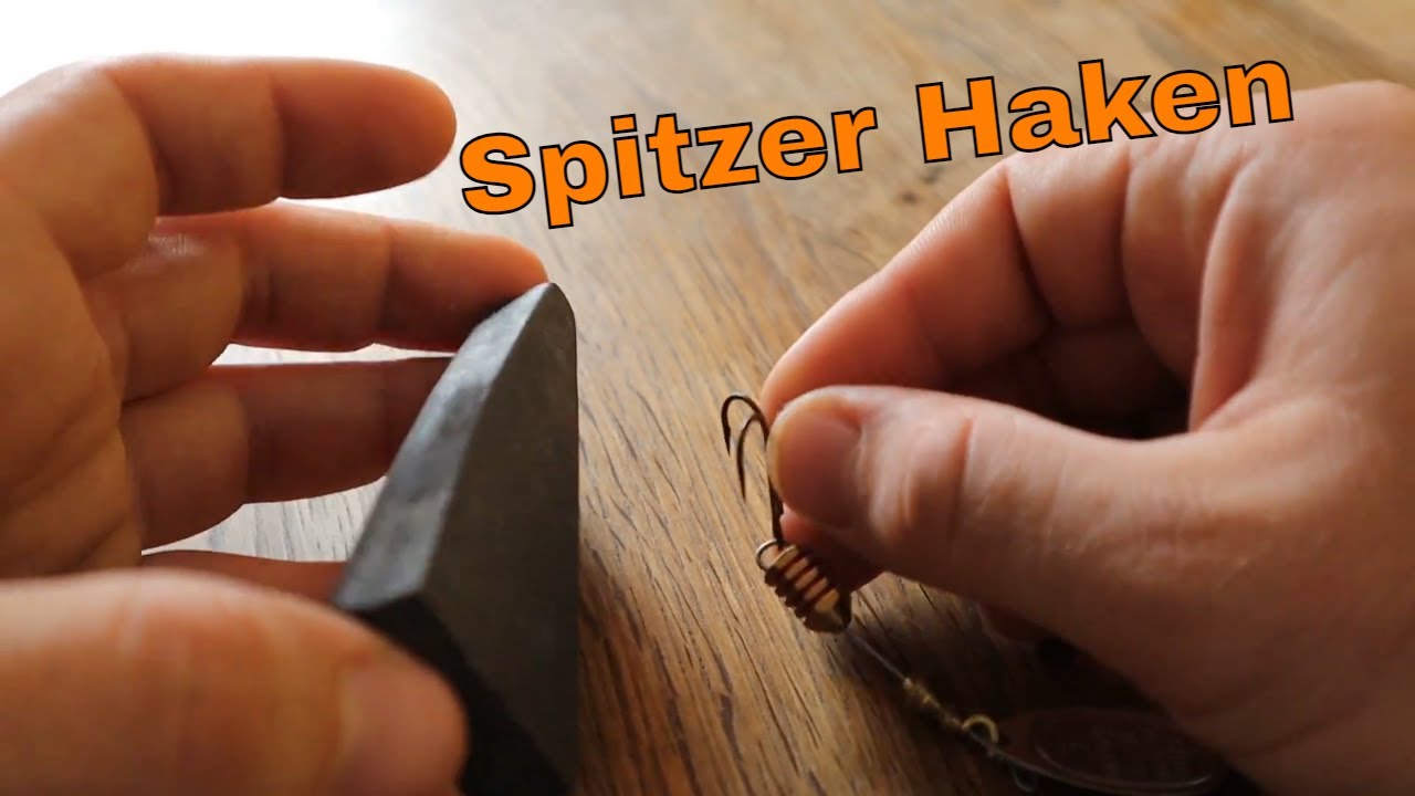Drillinge perfekt selber schärfen (auch günstige Haken)