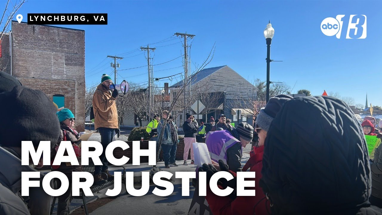 Lynchburg citizens march for justice for Alex Pretti and Renee Good