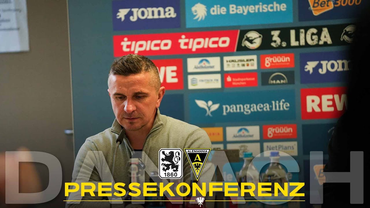 Pressekonferenz nach TSV 1860 München - Alemannia Aachen 