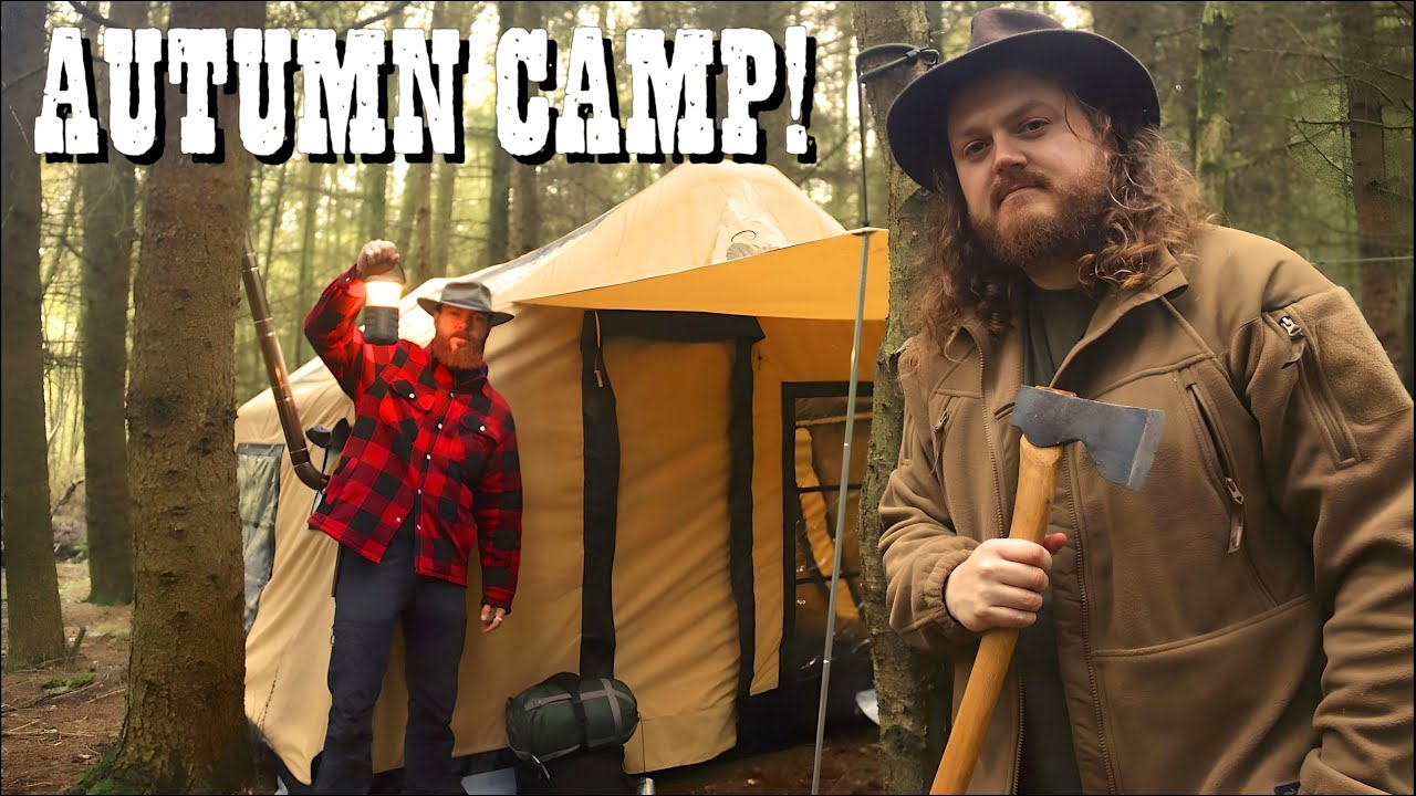 2 NIGHTS HOT TENT CAMPING! | Sonmez LONDON 360 Inflatable Tent! | Warm & Cosy Wood Stove Cooking!
