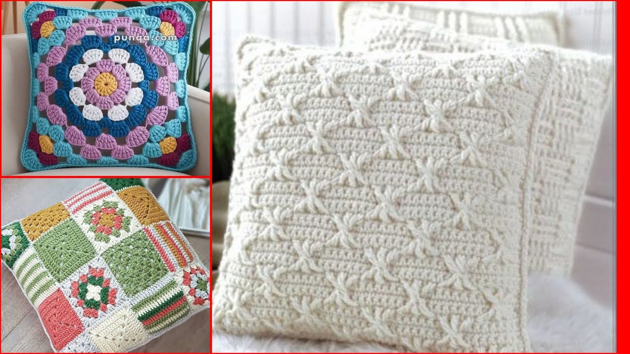 Beautiful Crochet Cushion Designs | Cozy& Artistic Home Decor#design #crochet#cushion