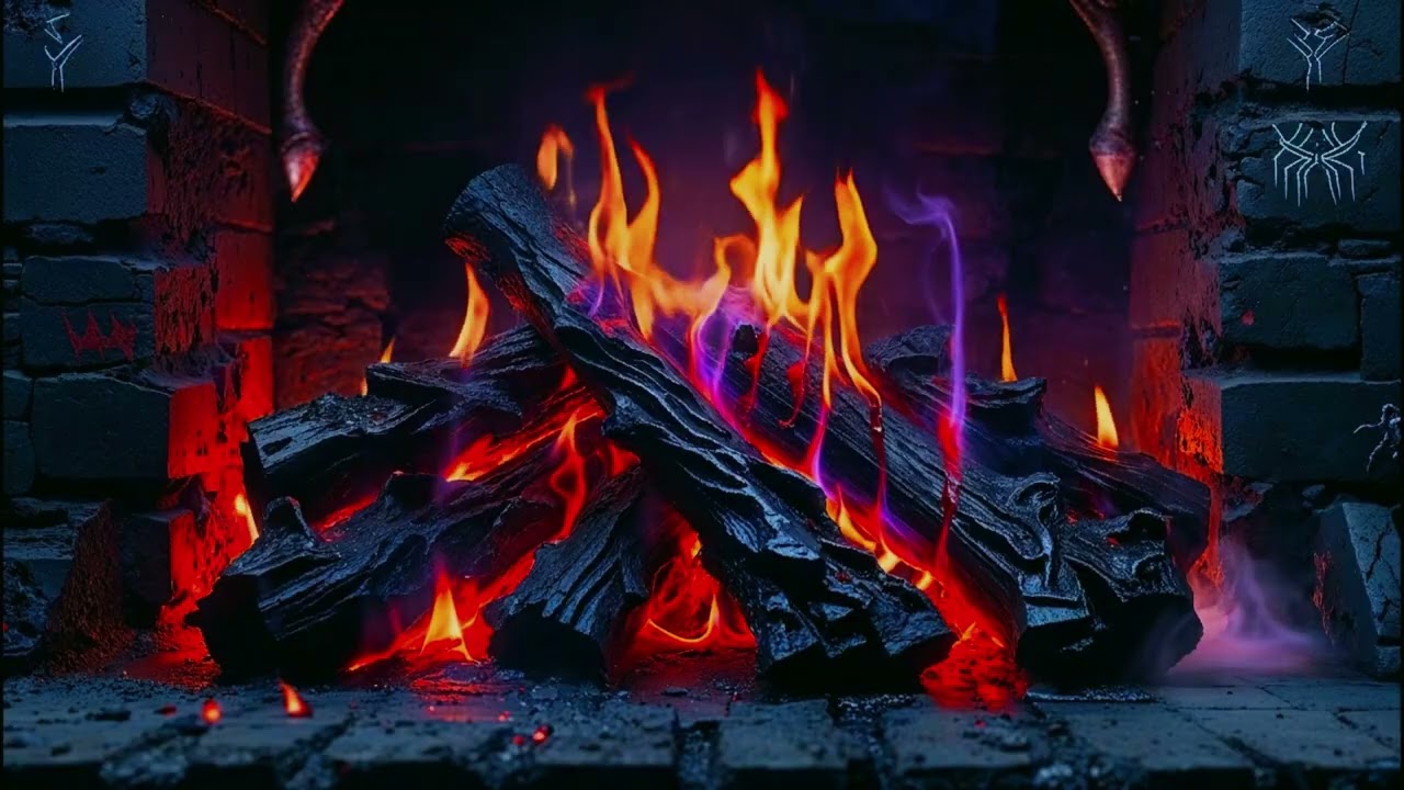 Cinematic 4K Fireplace with Real Crackling Fire Audio – Create Instant Warm & Cozy Atmosphere
