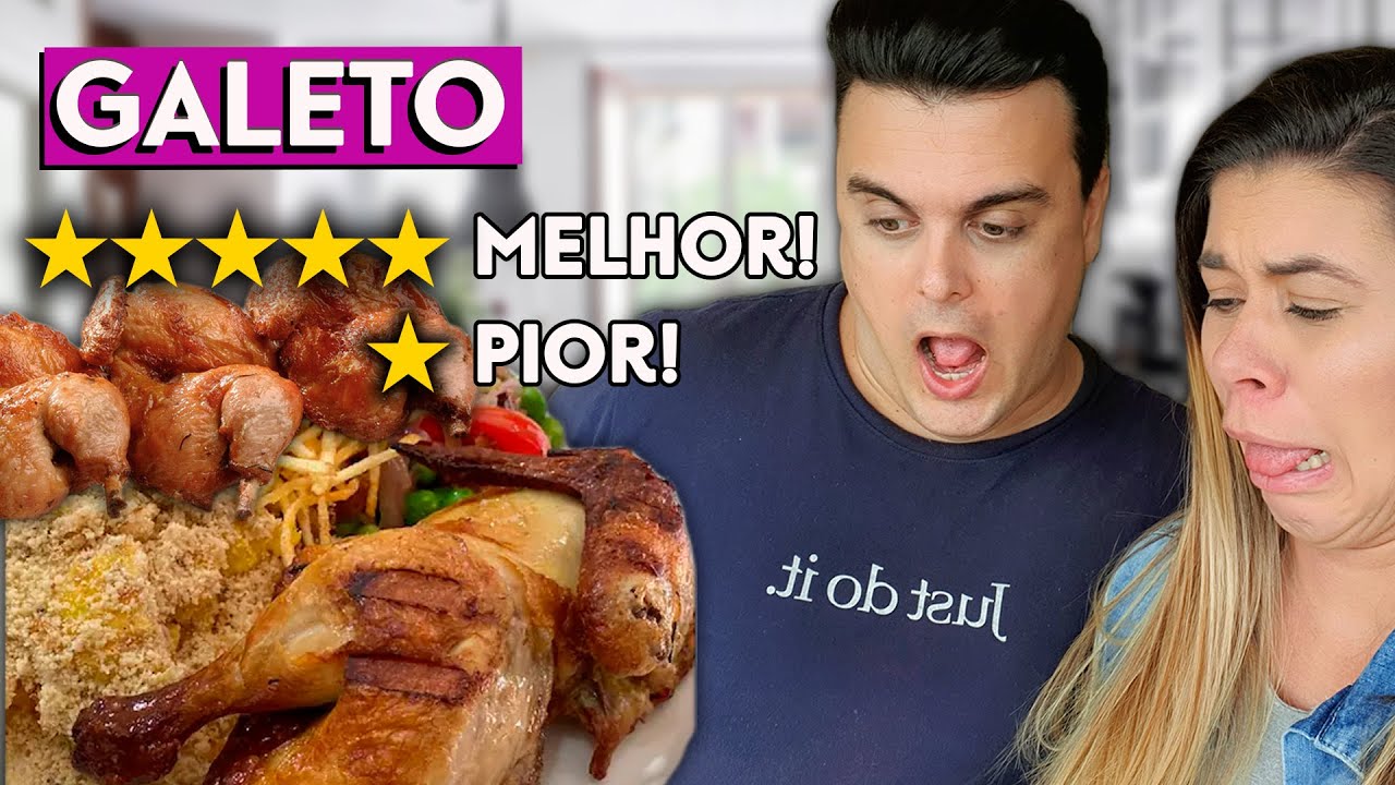 PEDIMOS O GALETO MELHOR E O PIOR AVALIADO DO APLICATIVO