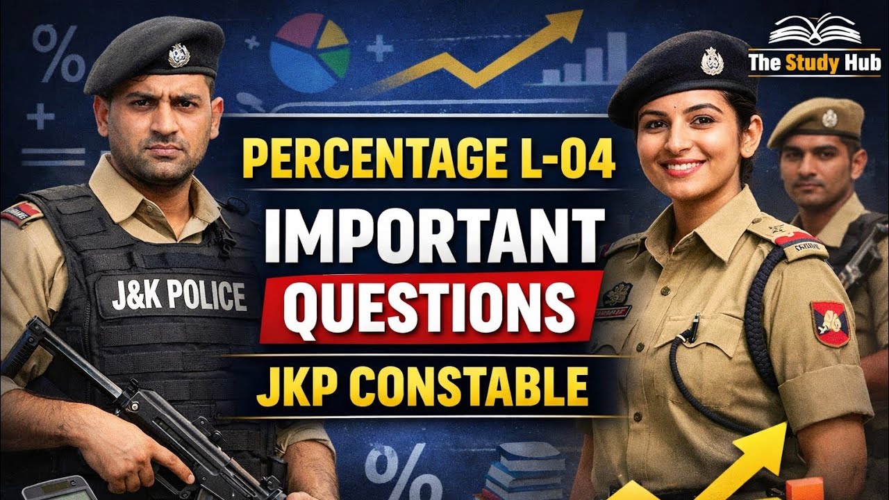 Percentage L-04 | Most Expected Questions for JKP Constable Exam |