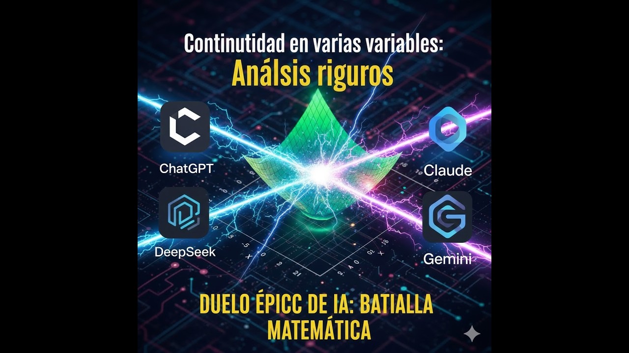 Continuidad en varias variables: Análisis riguroso y el duelo entre 4 inteligencias artificiales