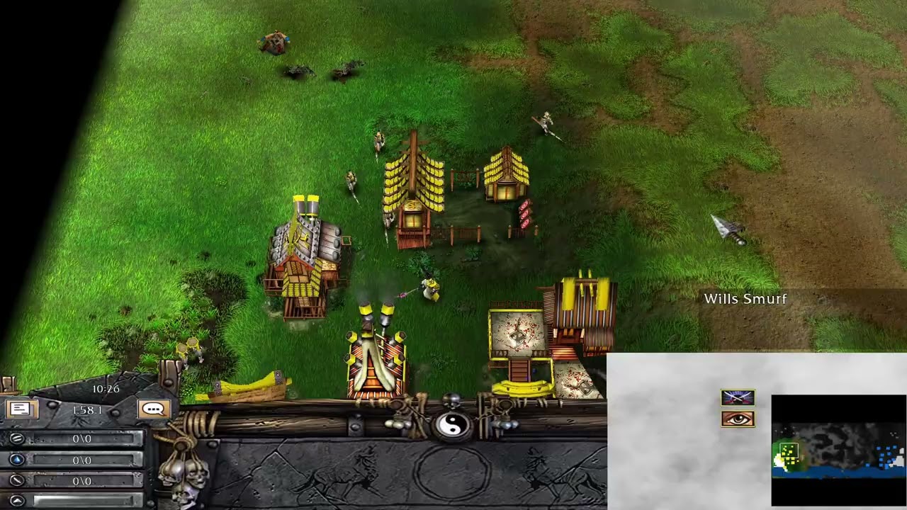 Battle Realms ZE 1v1 Wills Smurf vs Master Bater (2games) GOOD OLD DAYS