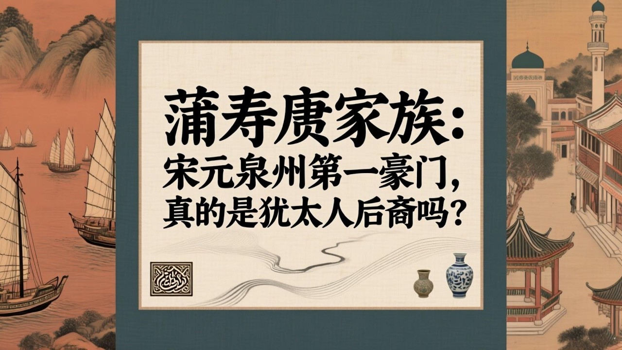 蒲寿庚家族：宋元泉州第一豪门，真的是犹太人后裔吗？