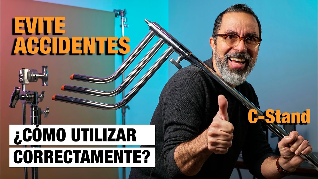 Ensamblaje correcto de un c-stand - fotografía de productos