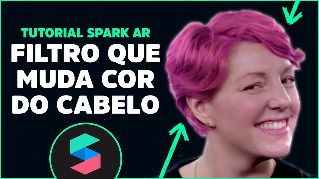 Mudando a cor do cabelo em filtros / cabelos escuros com lut - Spark Ar Tutorial v98