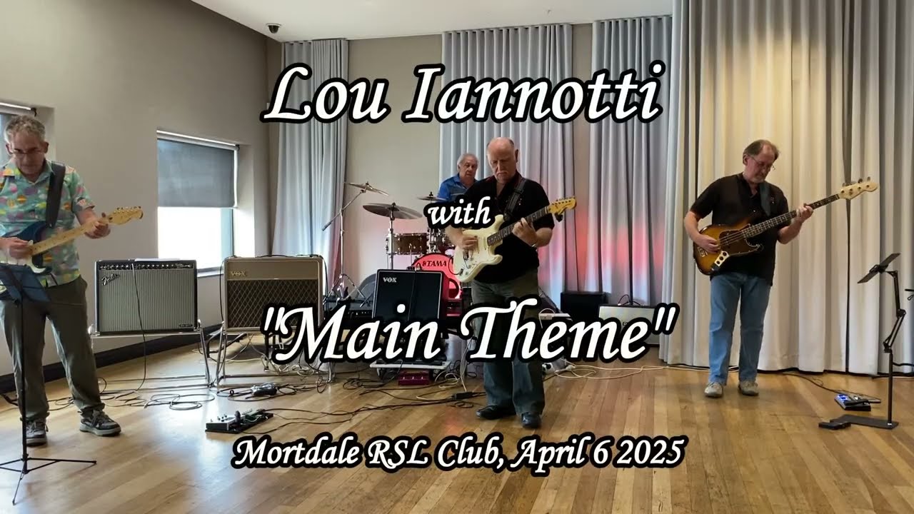 MAIN THEME | Lou Iannotti | Sydney Shadows Club @ Mortdale RSL | April 6 2025