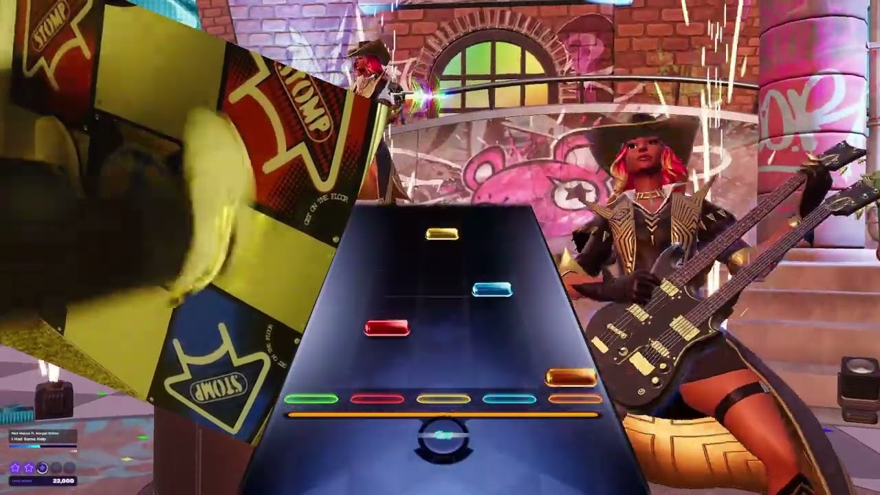 Pump It Up Fortnite Festival Expert: I Had Some Help Post Malone ft. Morgan Wallen Lead