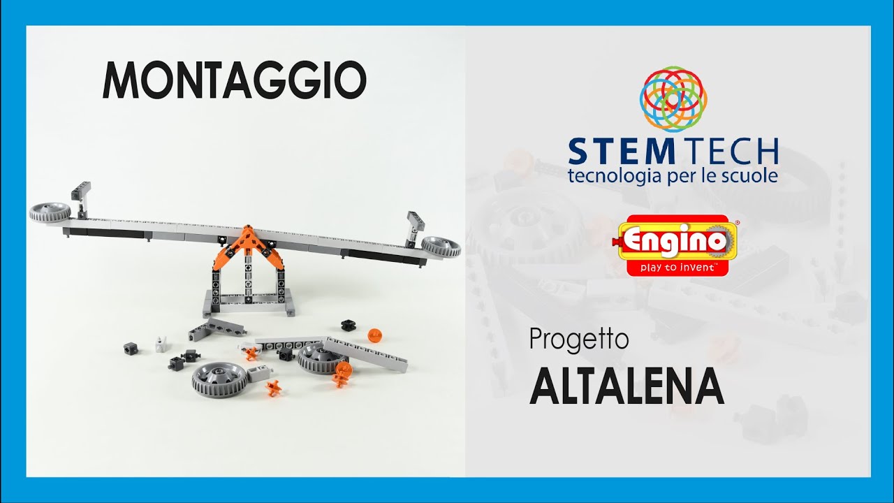 Engino - Meccanica, Leve e Collegamenti, progetto Altalena MONTAGGIO