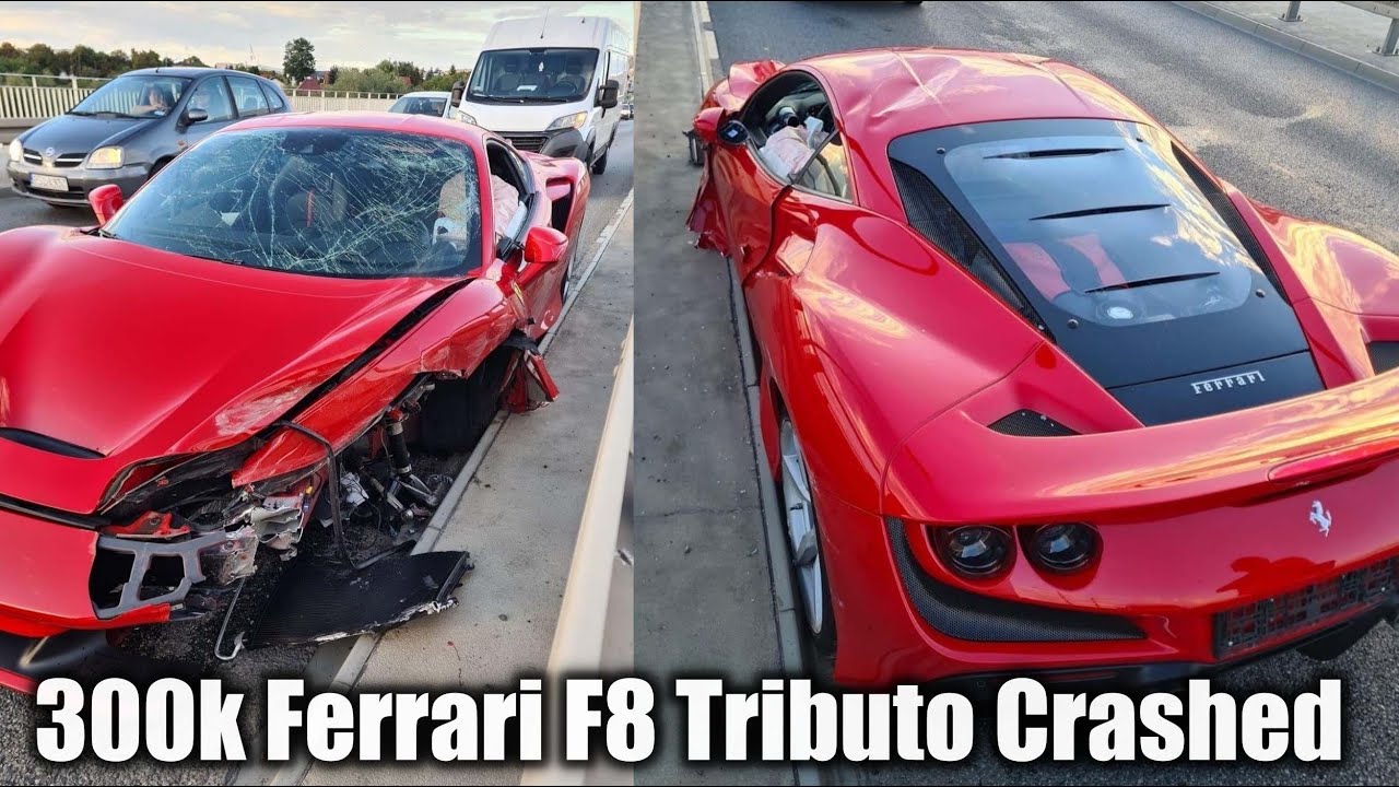 300k Ferrari F8 Tributo Crashed In Poland