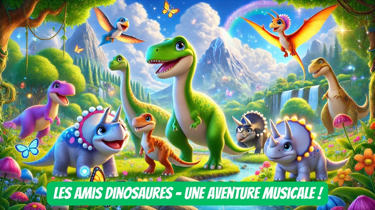 La Chanson des Dinosaures 🦕🎶 | Comptine Enfant Rigolote & Aventure Pr&eacute;historique