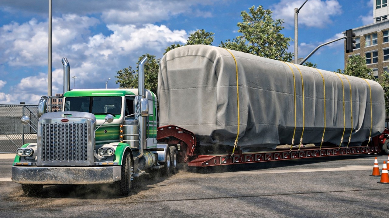 INSANE 600HP Peterbilt 389 Hauls GIANT Metro Railcar | Extreme California Delivery | ATS