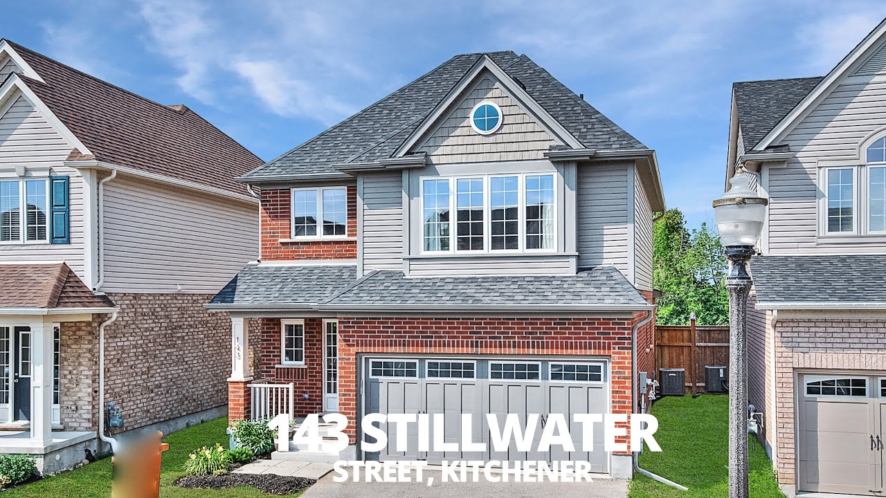 Superb Family Home Backing Onto Greenspace - 143 Stillwater Street - Kitchener Real Estate Video