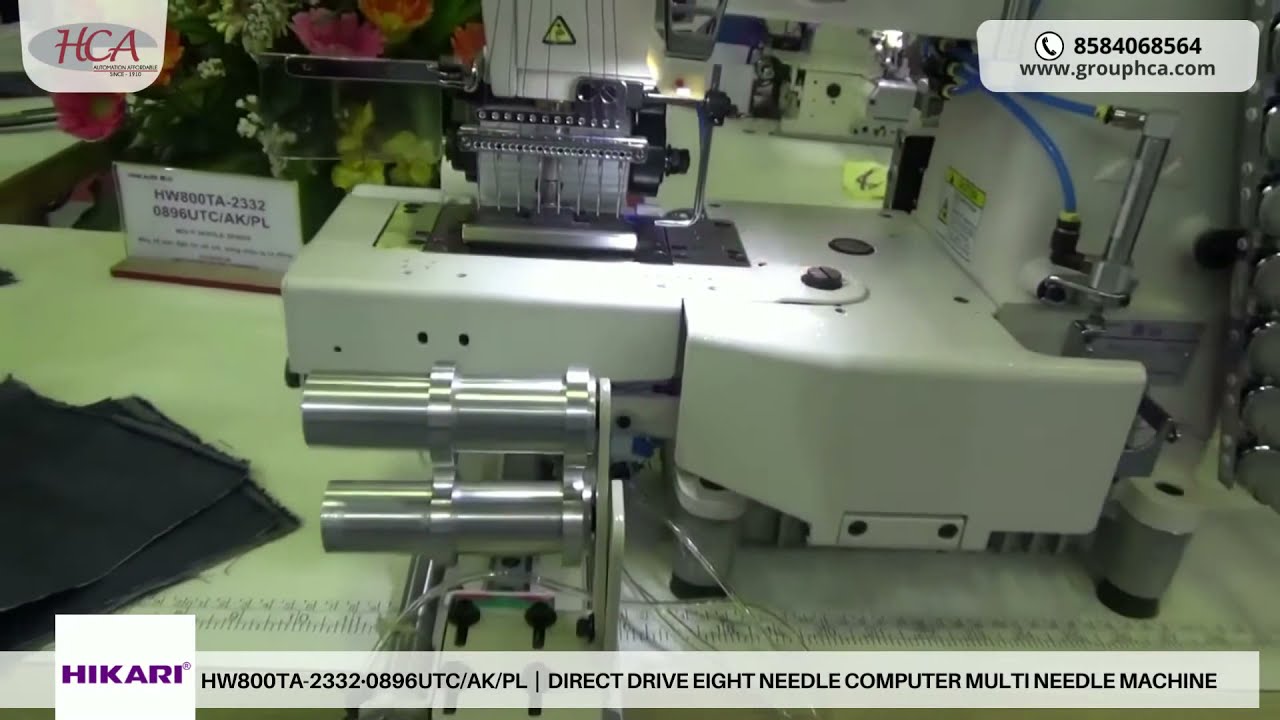HIKARI HW800TA  |  DIRECT DRIVE EIGHT NEEDLE COMPUTER MULTINEEDLE MACHINE