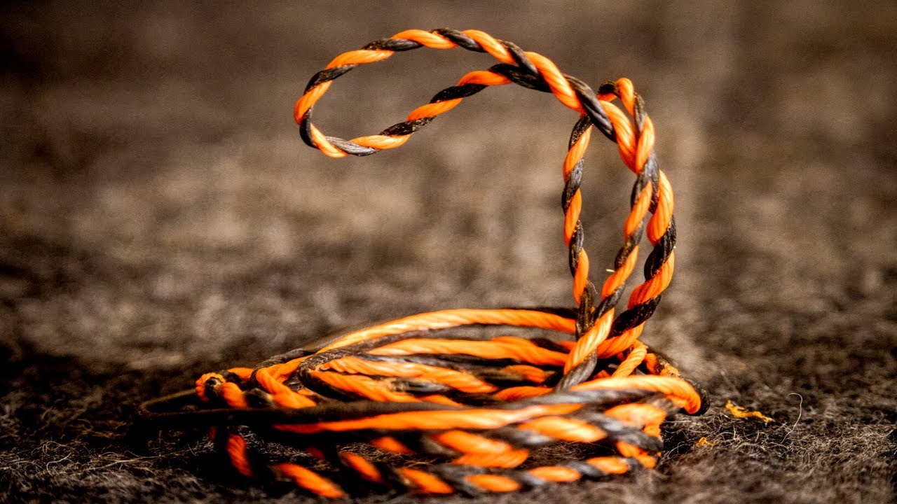 Making A HANDMADE Custom Bowstring In SILENCE - 