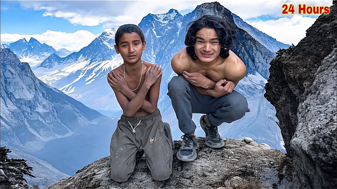 Surviving 24 Hours on Top of a Mountain ⛰️| पहाडको टुप्पोमा २४ घण्टा !!