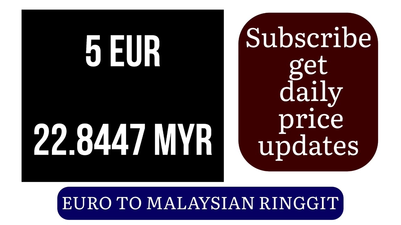 Euro to Malaysian Ringgit Currency Exchange Rates Today 30 January 2025 EUR TO MYR