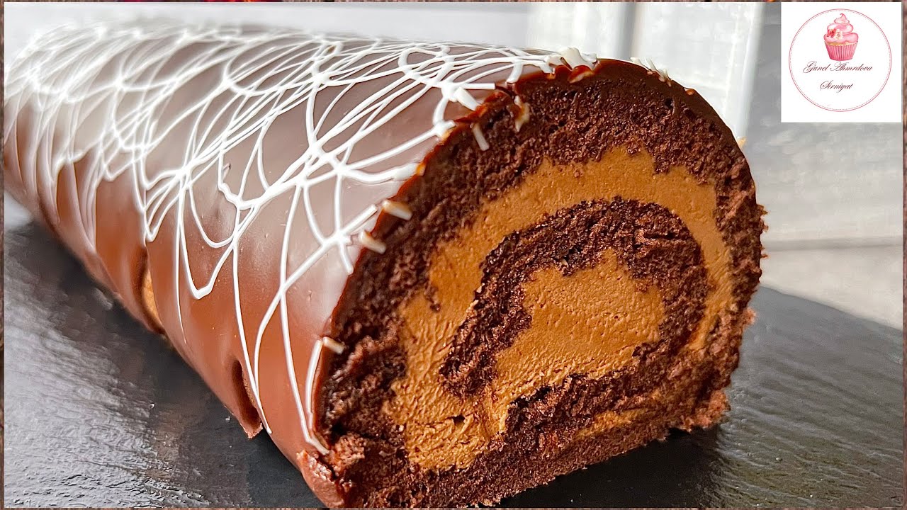 #Rulet resepti# ОЧЕНЬ вкусный Шоколадный 🍫РУЛЕТ ☕️ получится у всех, даже новичков.