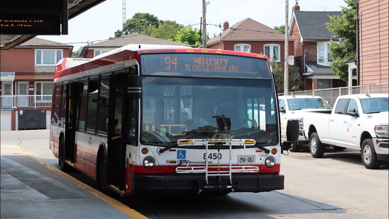(Full Trip) TTC Route 94 Wellesley on 2015 Novabus LFS Diesel 8450