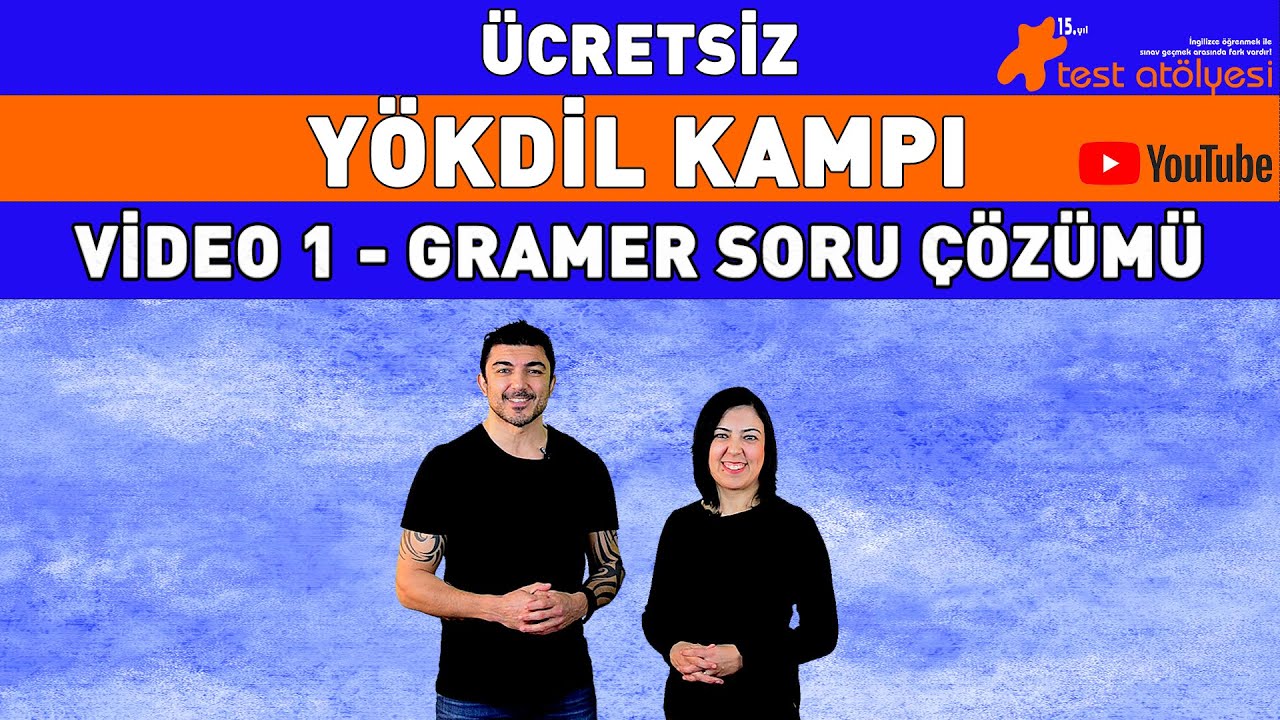 Ücretsiz YÖKDİL Kampı - Gramer Soru Çözümü