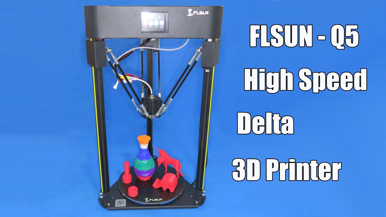 Review FLSUN Q5 Delta 3D Printer | High Speed 3D Printer