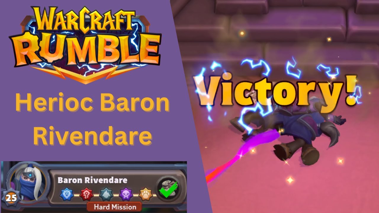 Heroic Baron Rivendare - Walkthroughs - 5 leaders | Warcraft Rumble