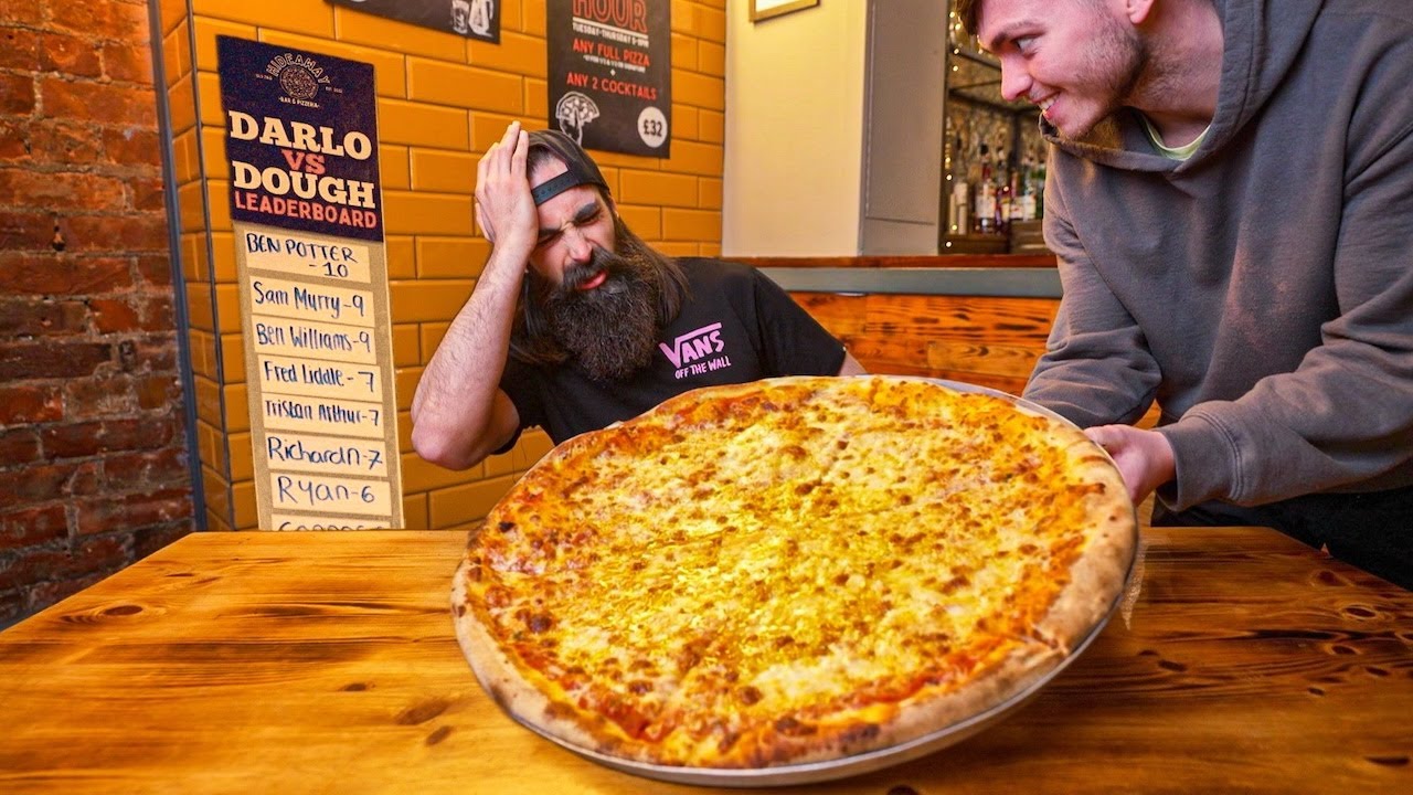 BEAT THIS ALL YOU CAN EAT PIZZA SLICE RECORD AND YOU EAT FOR FREE! | BeardMeatsFood