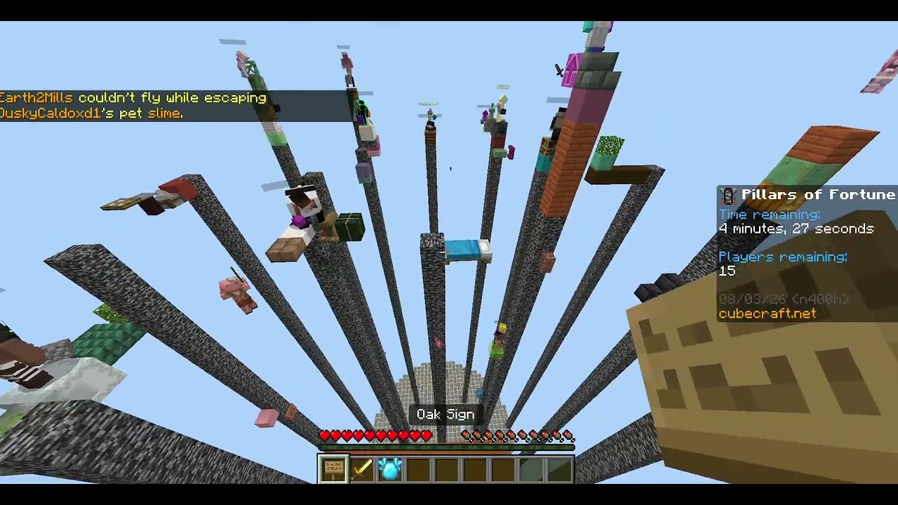 Just some Cubecraft pillars of fortune