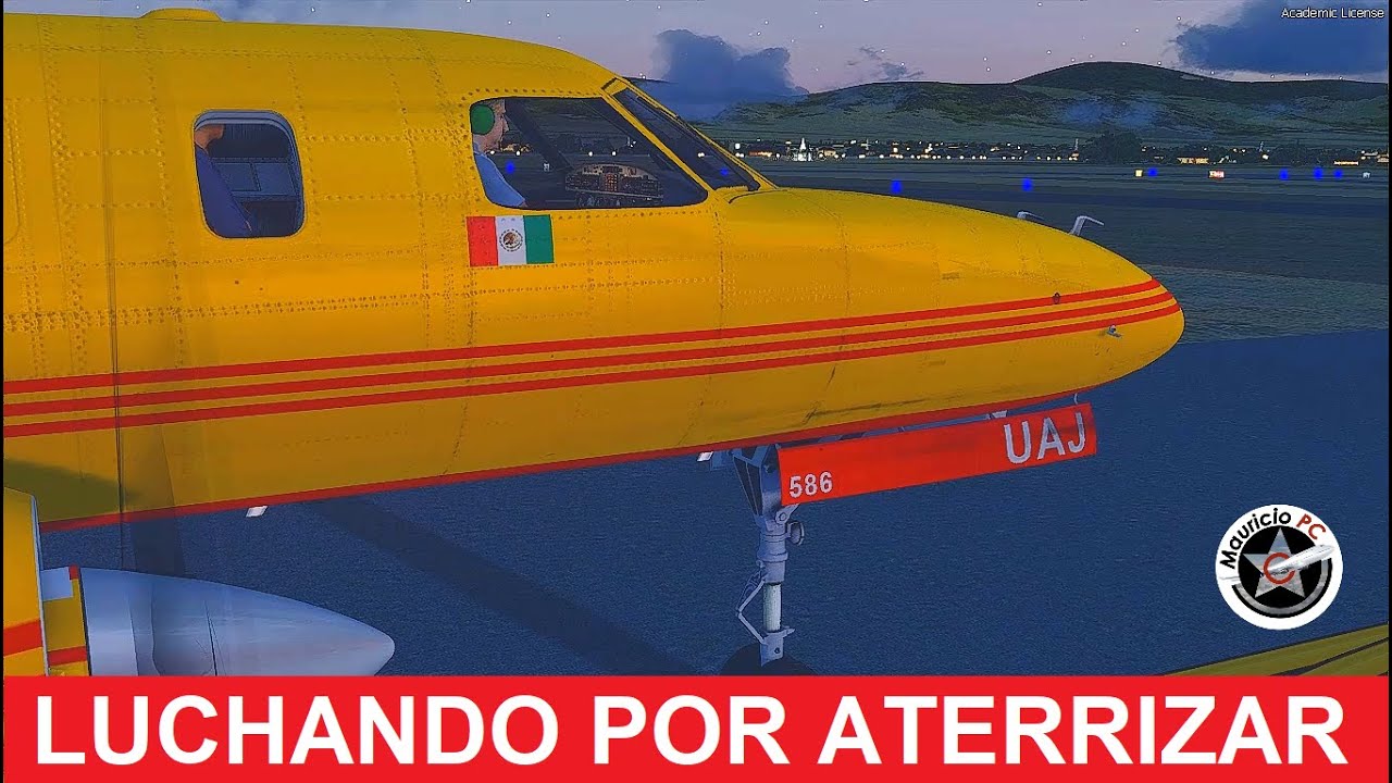Pilotos luchan por aterrizar en México - Vuelo del Metroliner de Aeronaves TSM