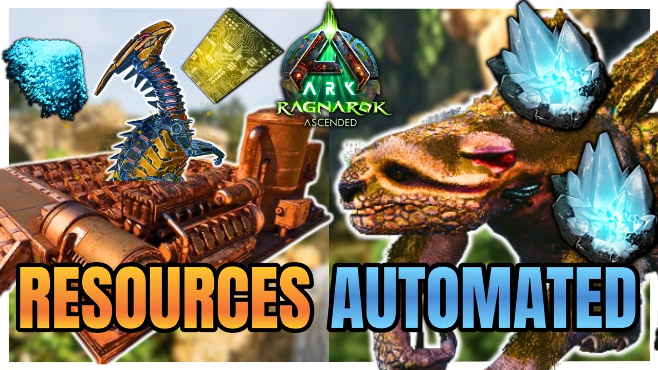 Automate Your Base, Automatic Gacha, Metal, Polymer And Med Brew Farm | Ark Survival Ascended