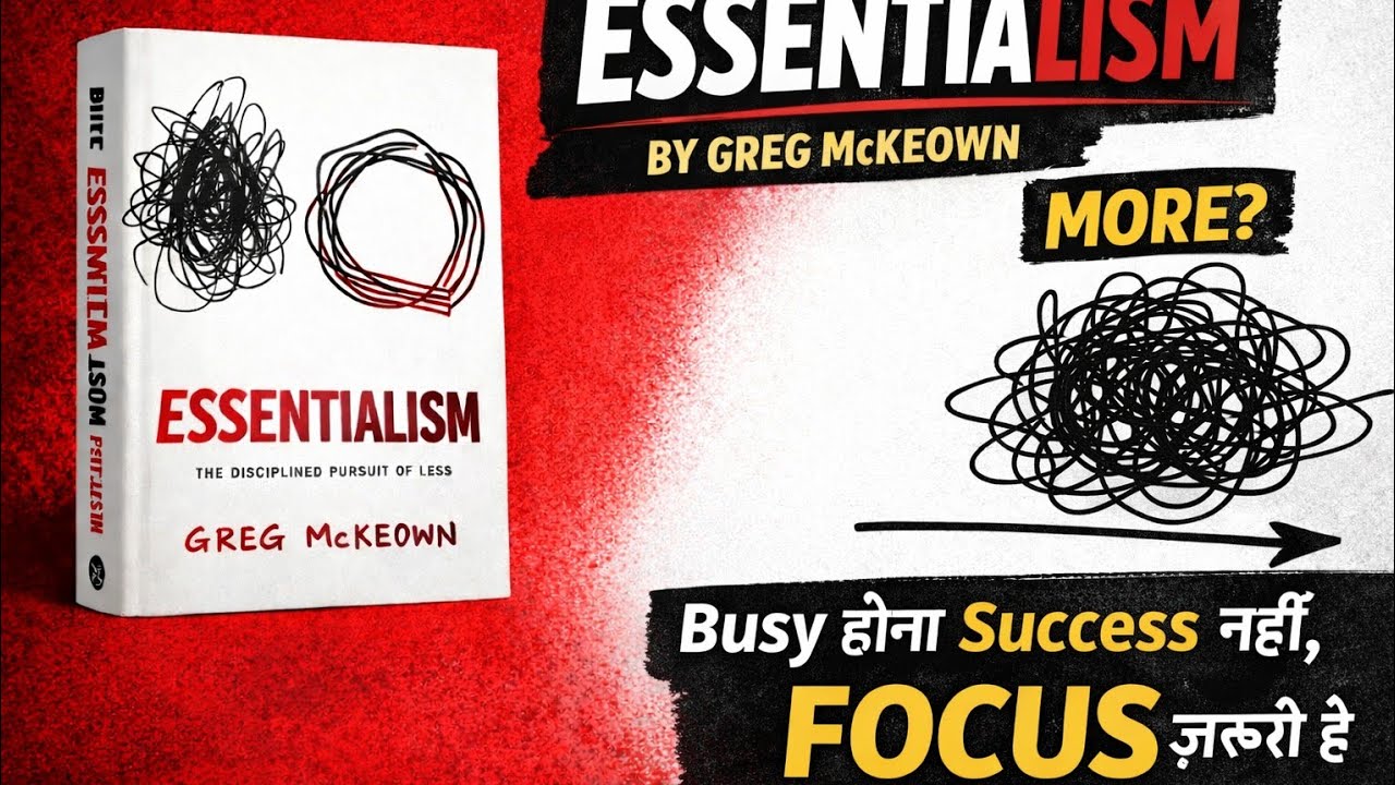 Essentialism by Greg McKeown |BOOK SUMMARY IN HINDI | AUDIOBOOK | @DRANI1499
