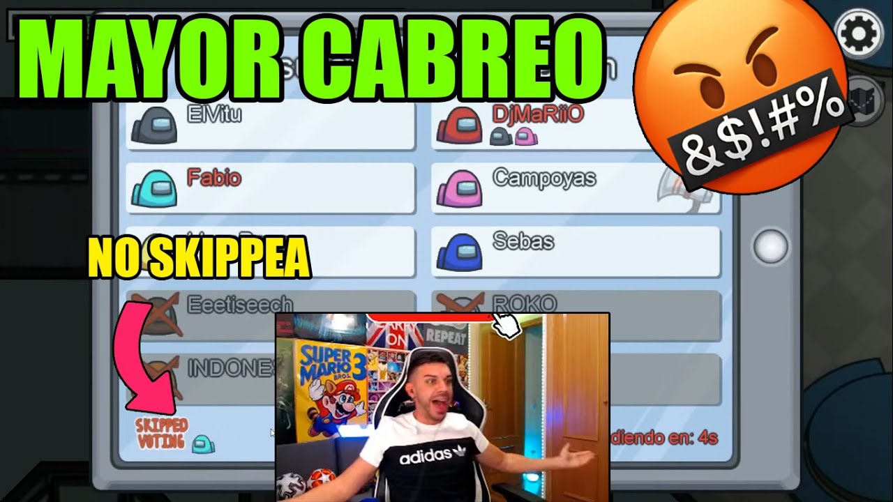 EL MAYOR CABREO DE DjMaRiiO EN AMONG US😂