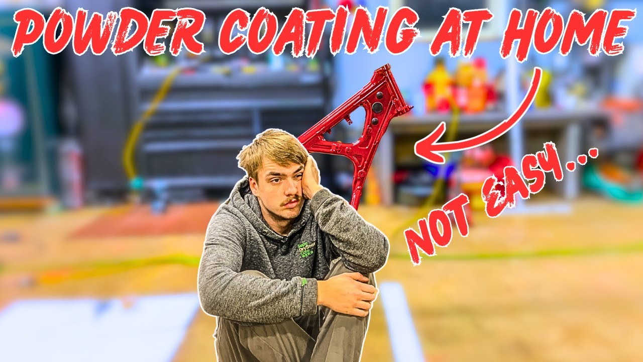 Powder Coating My Dirt Bike Frame At Home