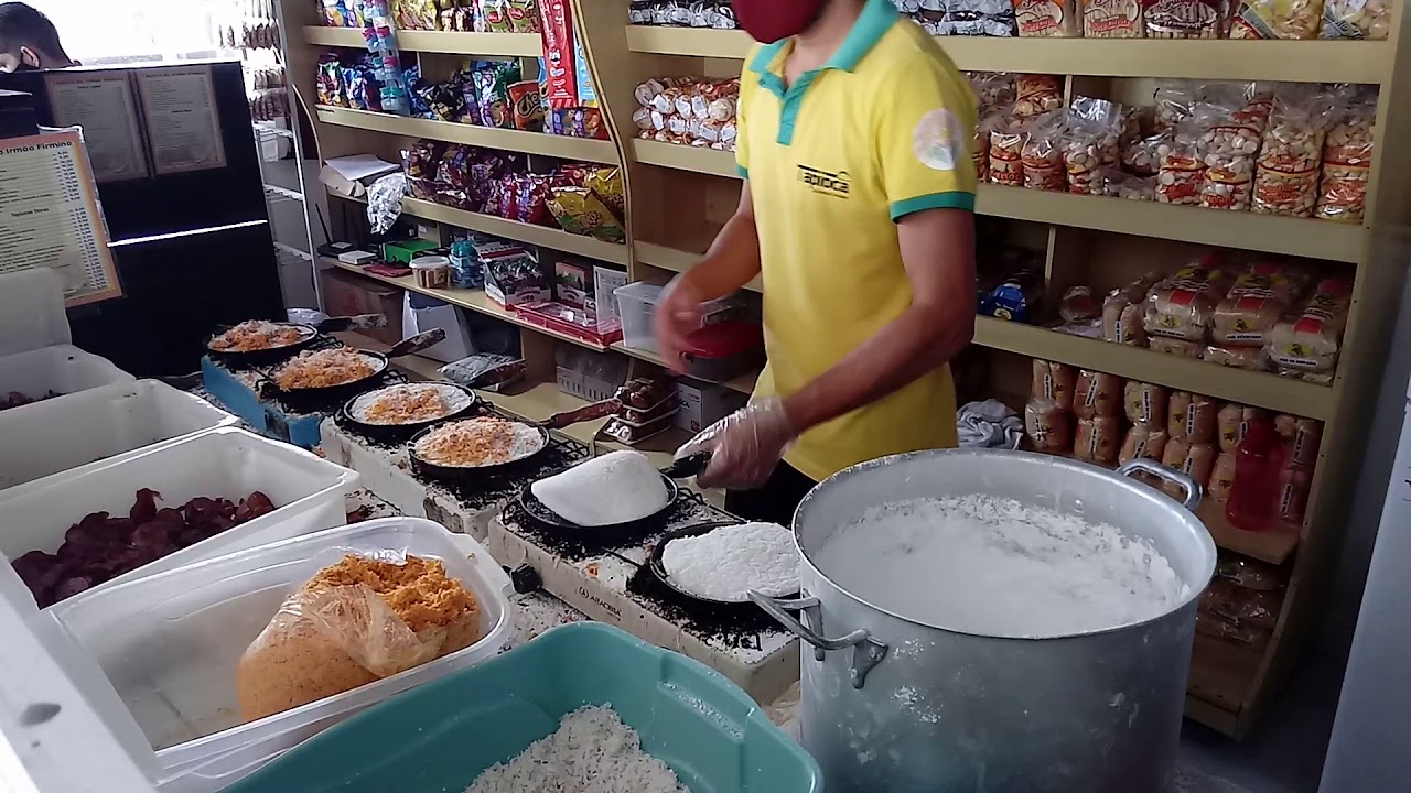 Tapioca do Irmão Firmino, no Cajá. Acompanhe o processo de produção da melhor tapioca da Paraíba.