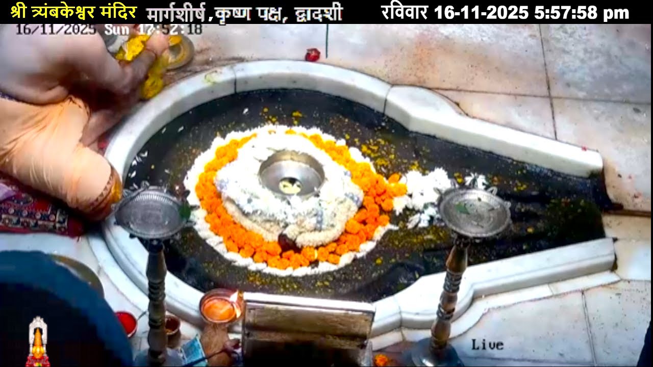 #16Nov25 #लाइव संध्या #दर्शन श्री #त्र्यंबकेश्वर_ज्योतिर्लिंग #Live Shri #Trimbakeshwar_Jyotirlinga