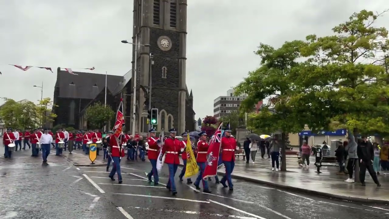 Portadown Defenders annual parade 2023 - feeder parade
