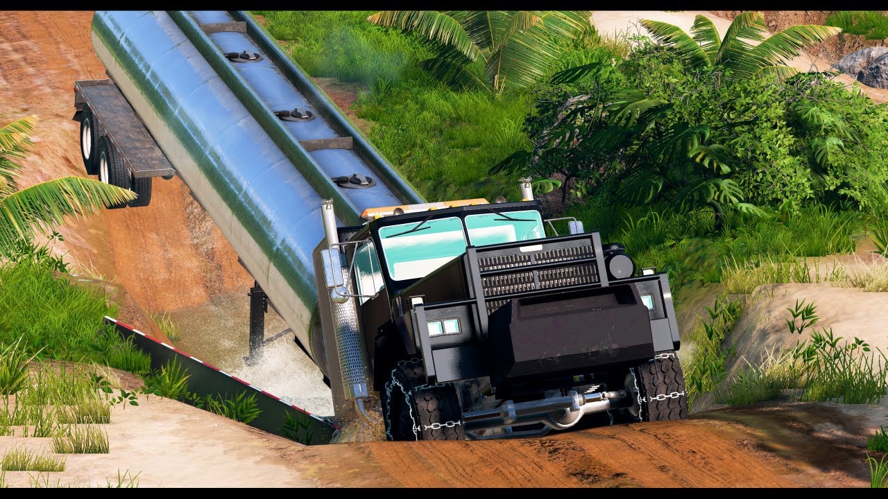 Cars Vs Mud Pit - BeamNG Drive